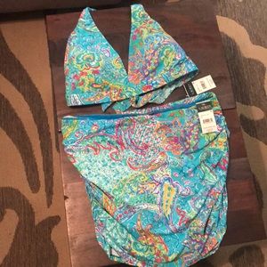 Ralph Lauren bikini top skirt bottom
